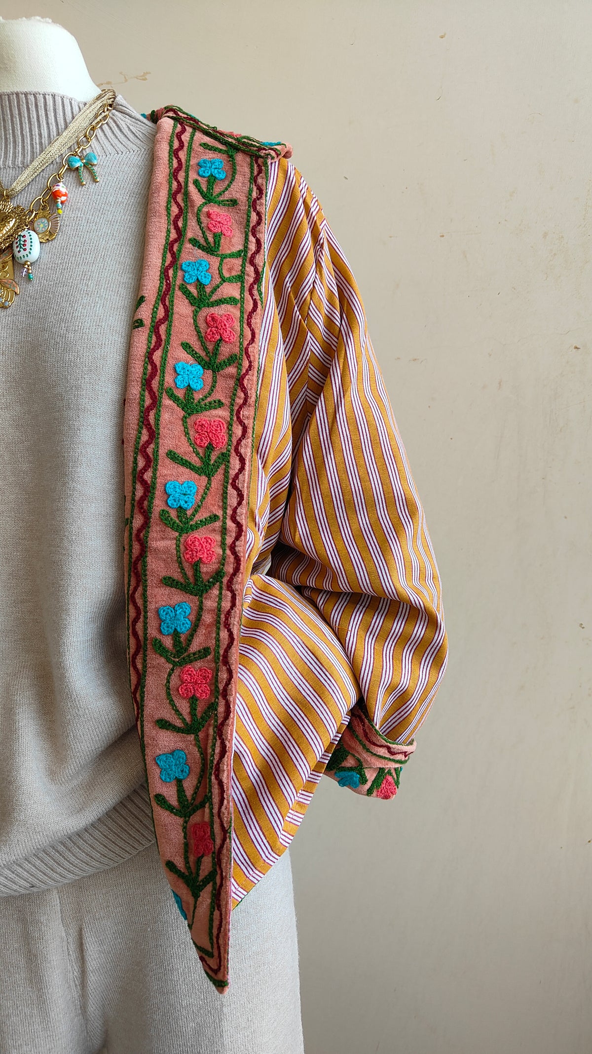Giacca Boho con Tasche Laterali