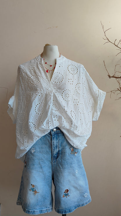 Camicia Broderie Fleur