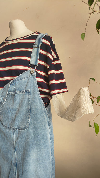 Maglia manica pizzo