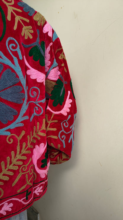 Giacca Boho con Tasche Laterali