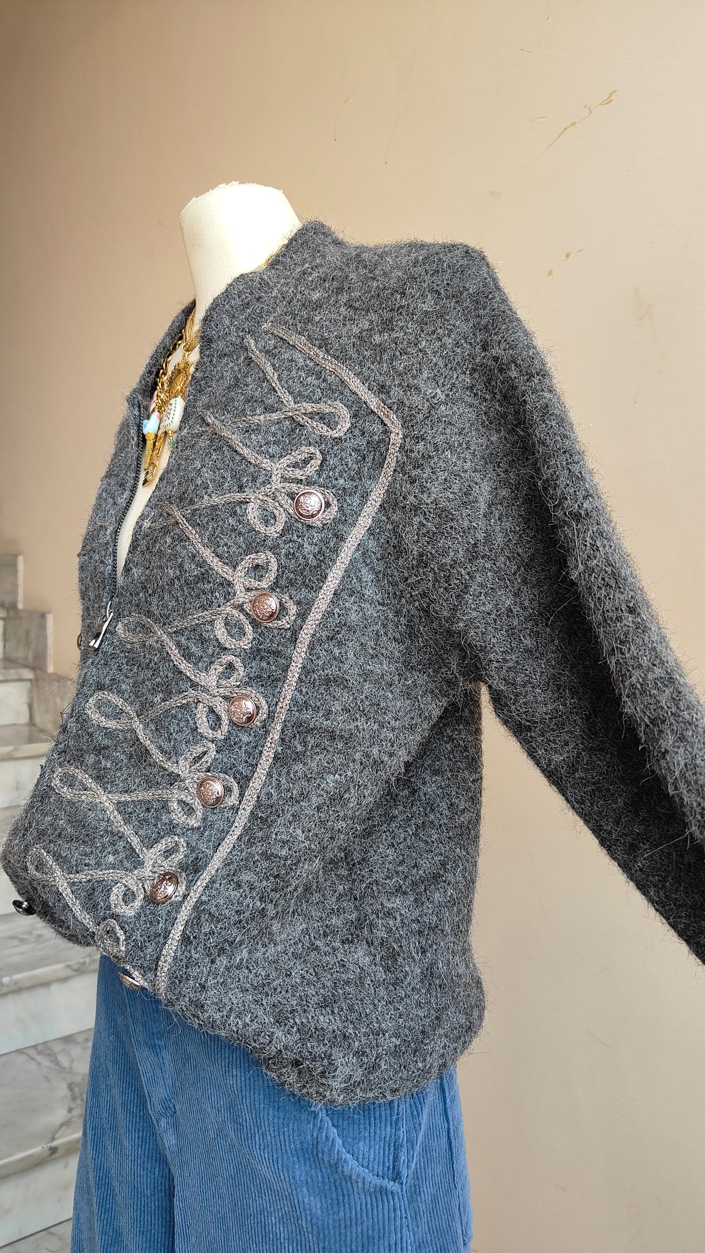 Cardigan Militaire