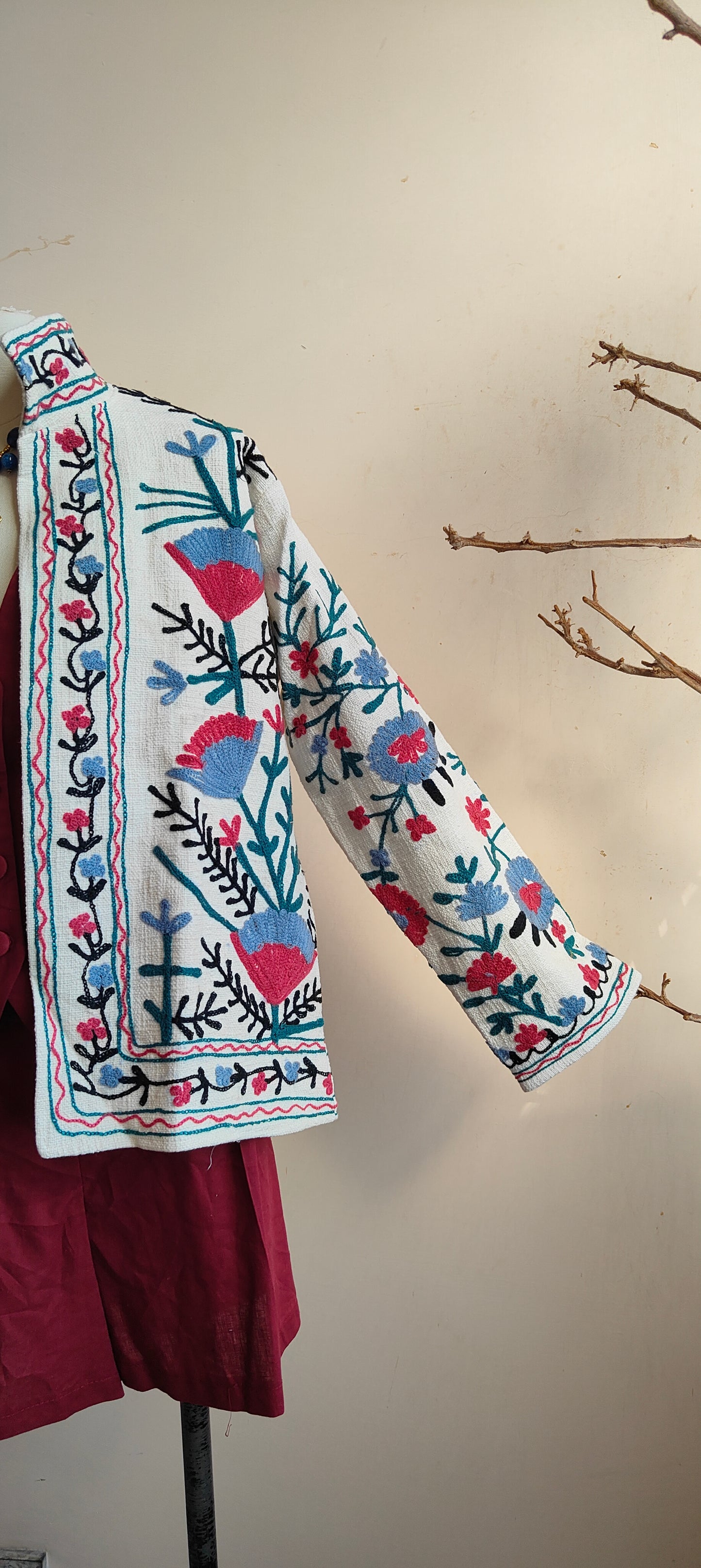 Giacca Boho tasche Canapa