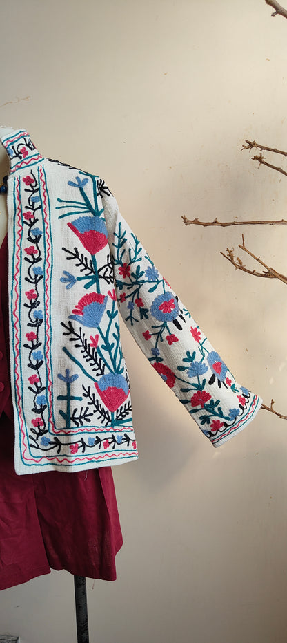Giacca Boho tasche Canapa