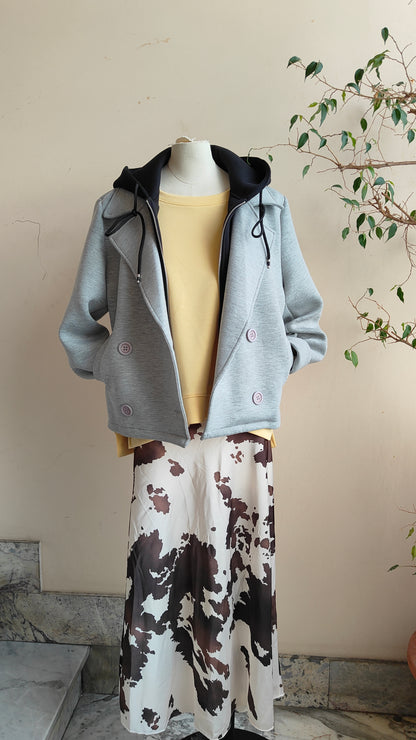 Giacca neoprene cappuccio