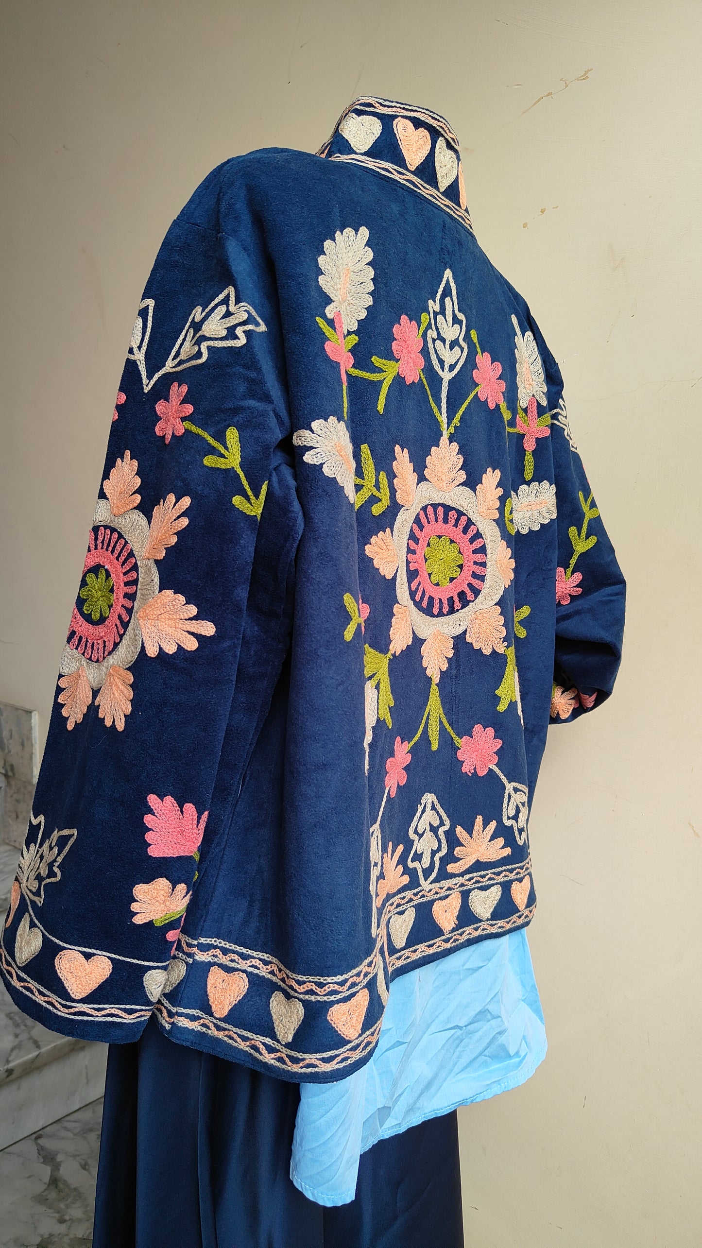 Giacca Boho con Tasche Laterali