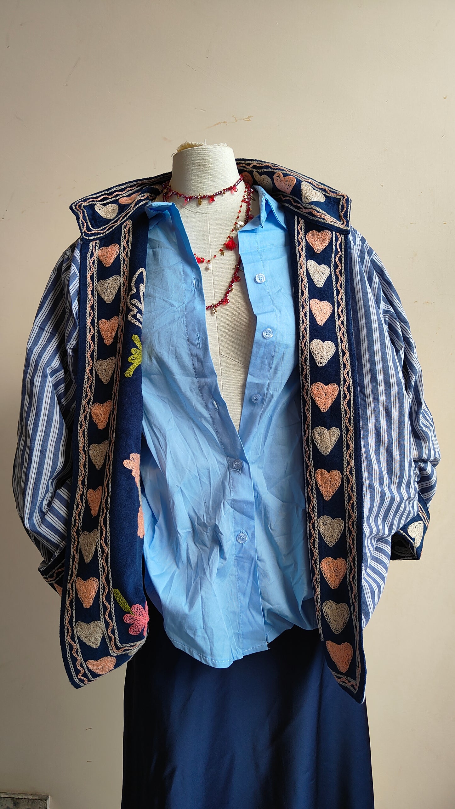 Giacca Boho con Tasche Laterali