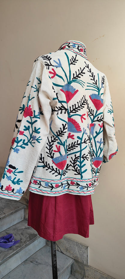 Giacca Boho tasche Canapa