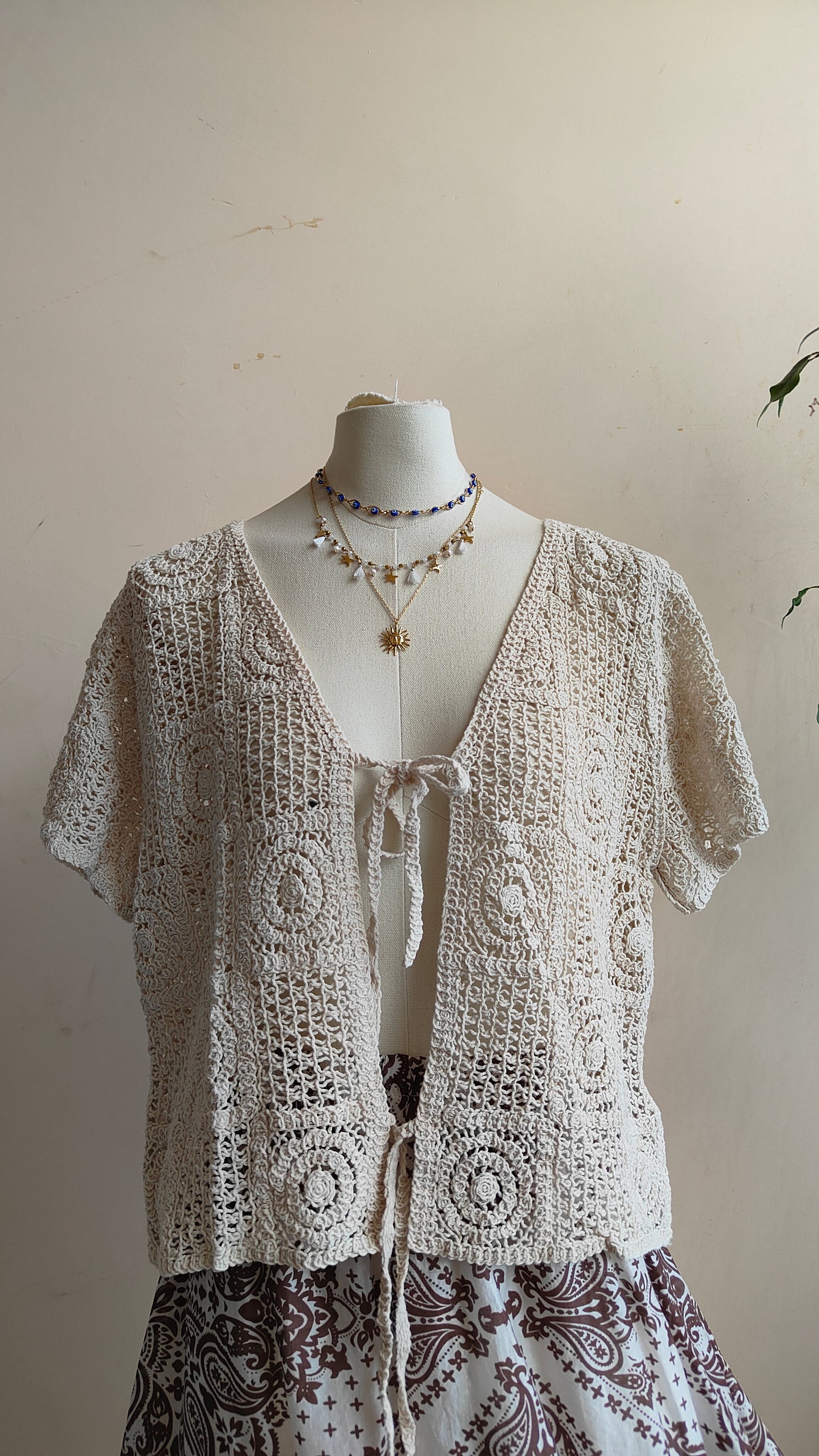 Cardigan Sole di Pizzo
