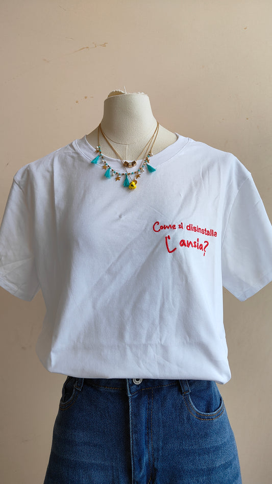 T-shirt Disinstalla l’ansia