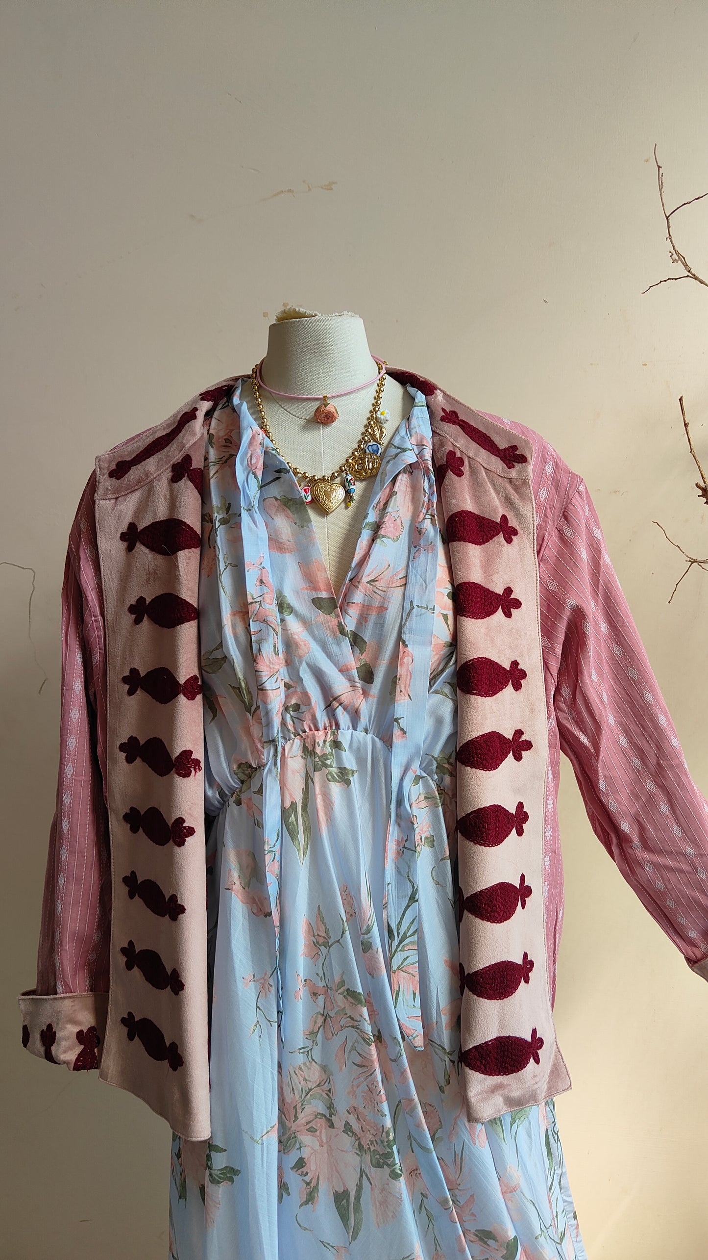 Giacca Boho con Tasche Laterali