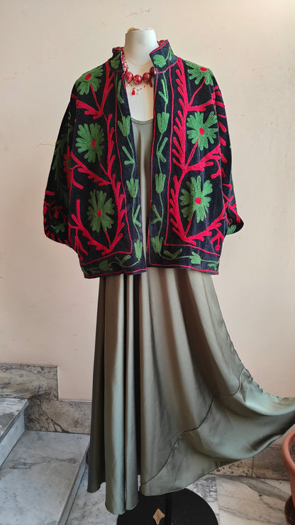 Giacca Boho con Tasche Laterali