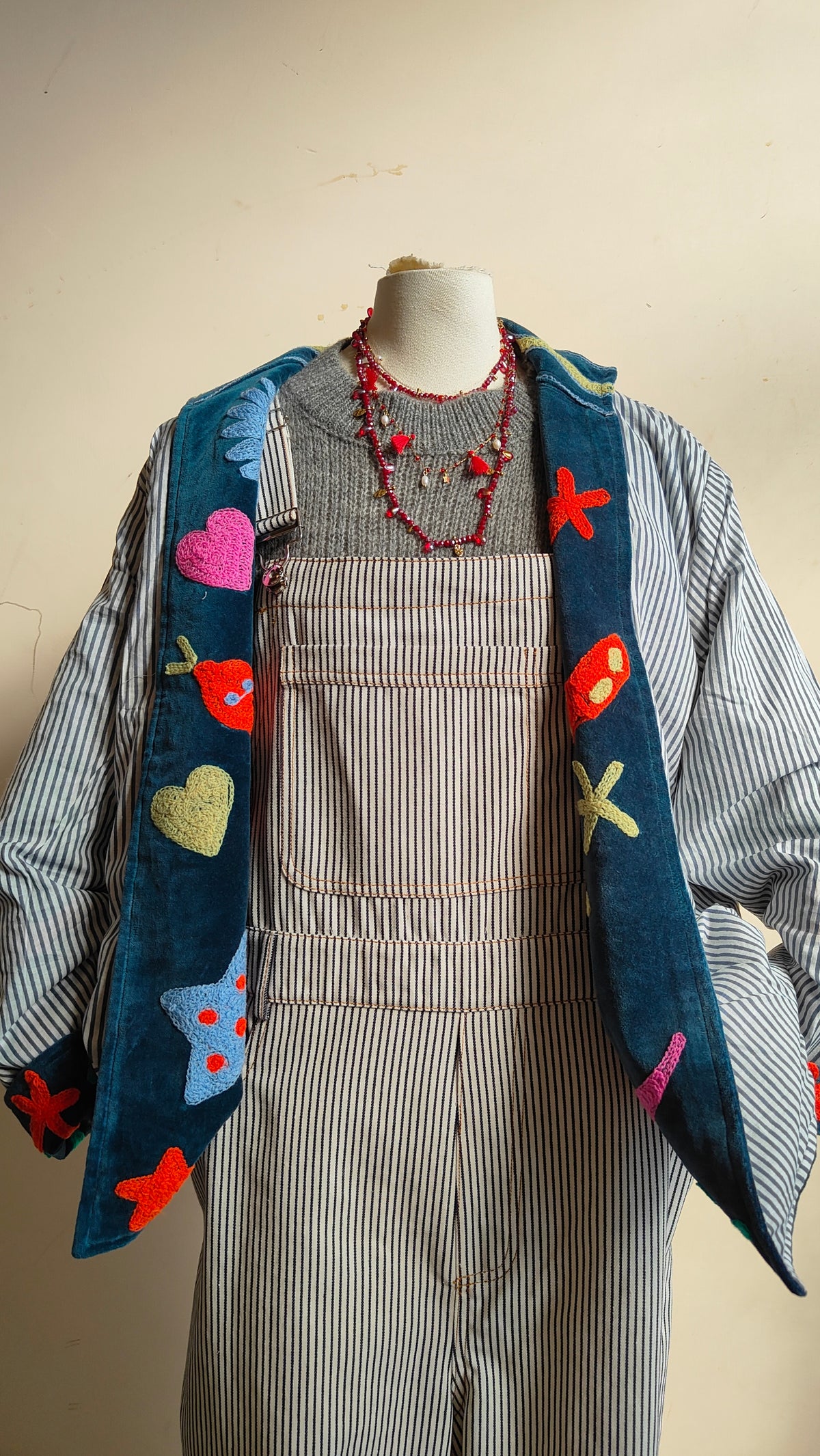 Giacca Boho con Tasche Laterali