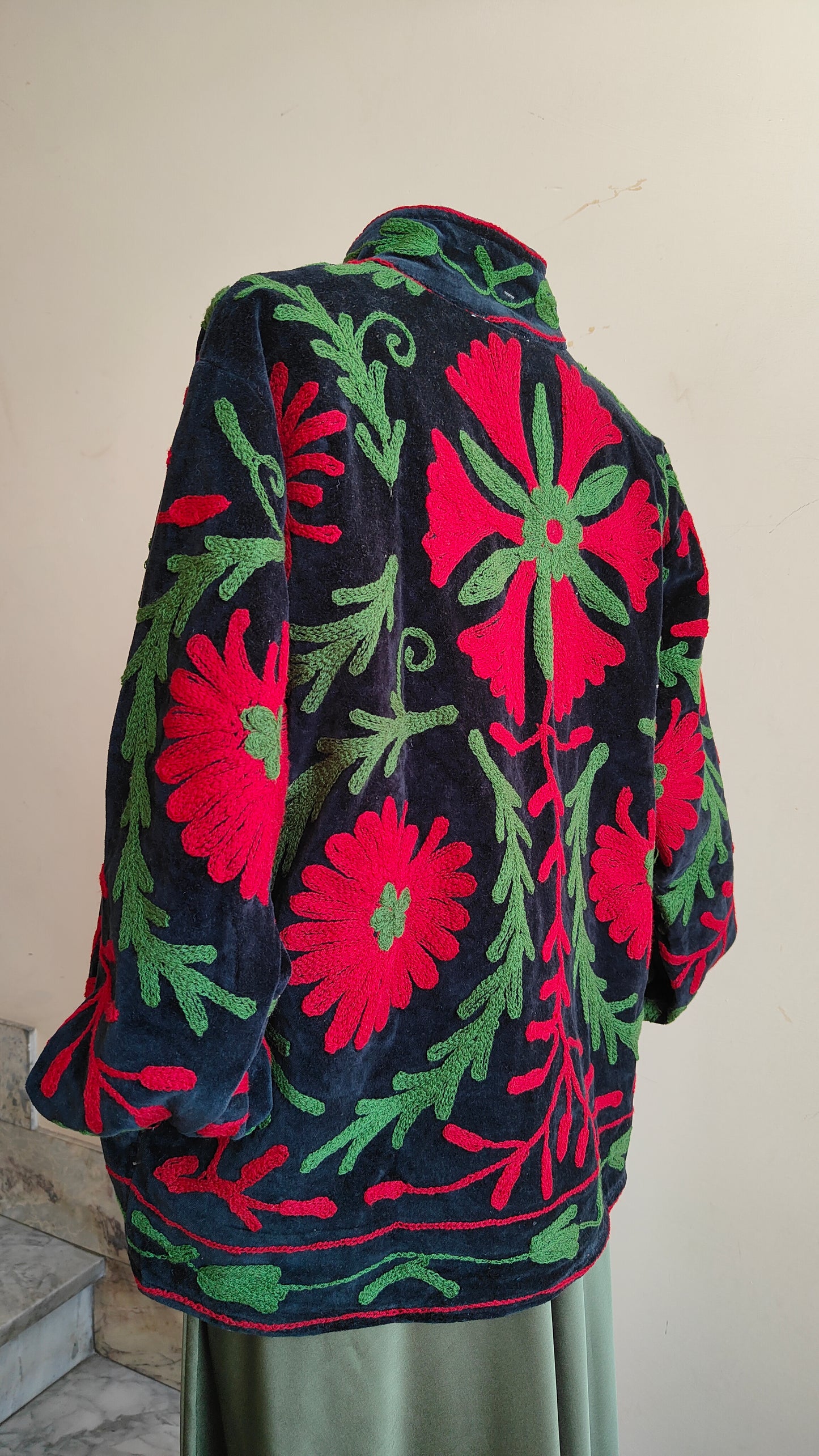 Giacca Boho con Tasche Laterali