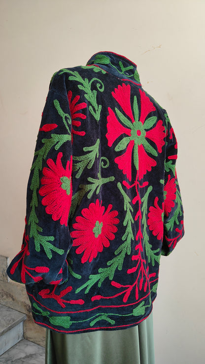 Giacca Boho con Tasche Laterali