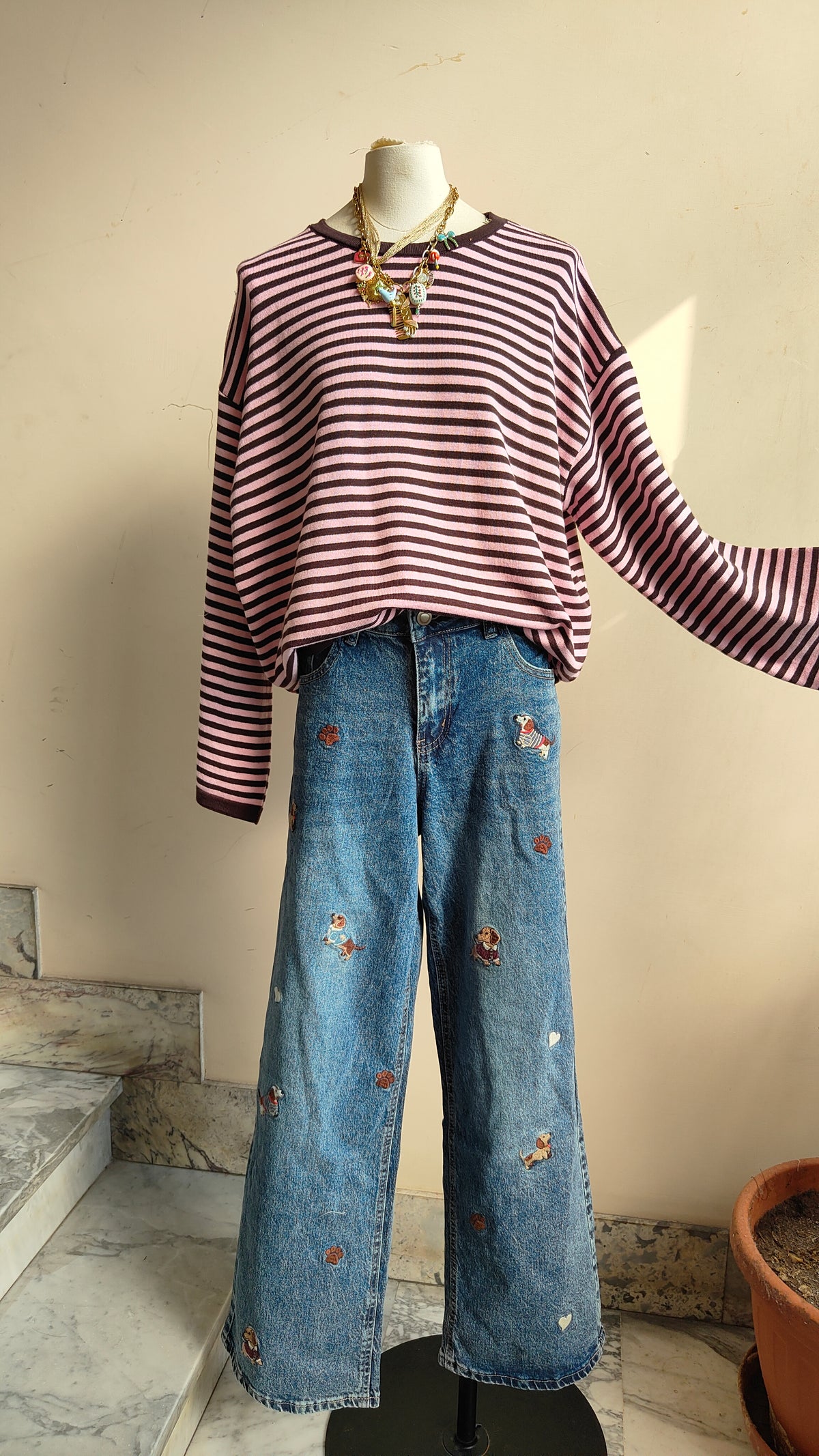 Maglia Over a Righe