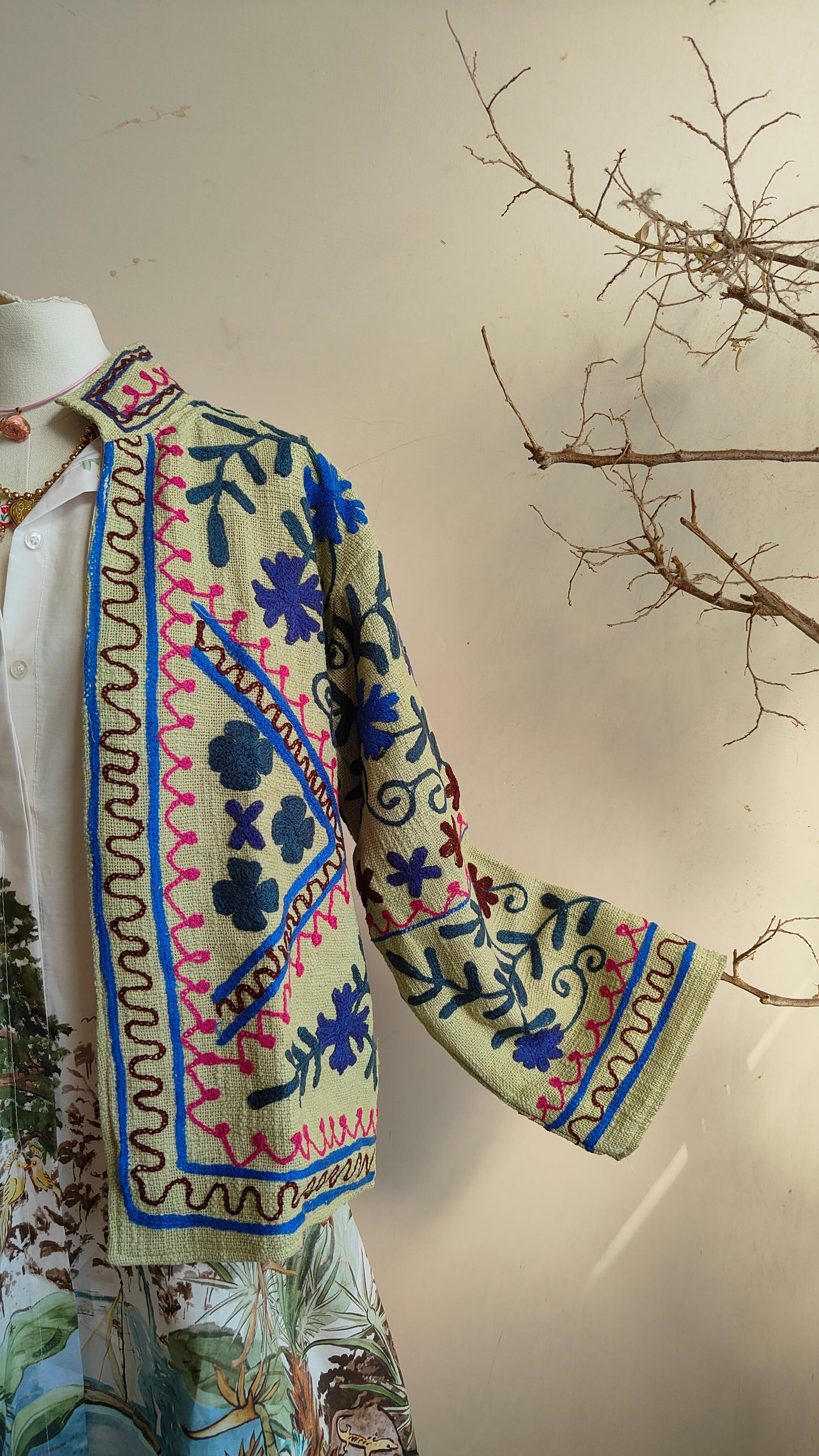 Giacca Boho tasche Canapa