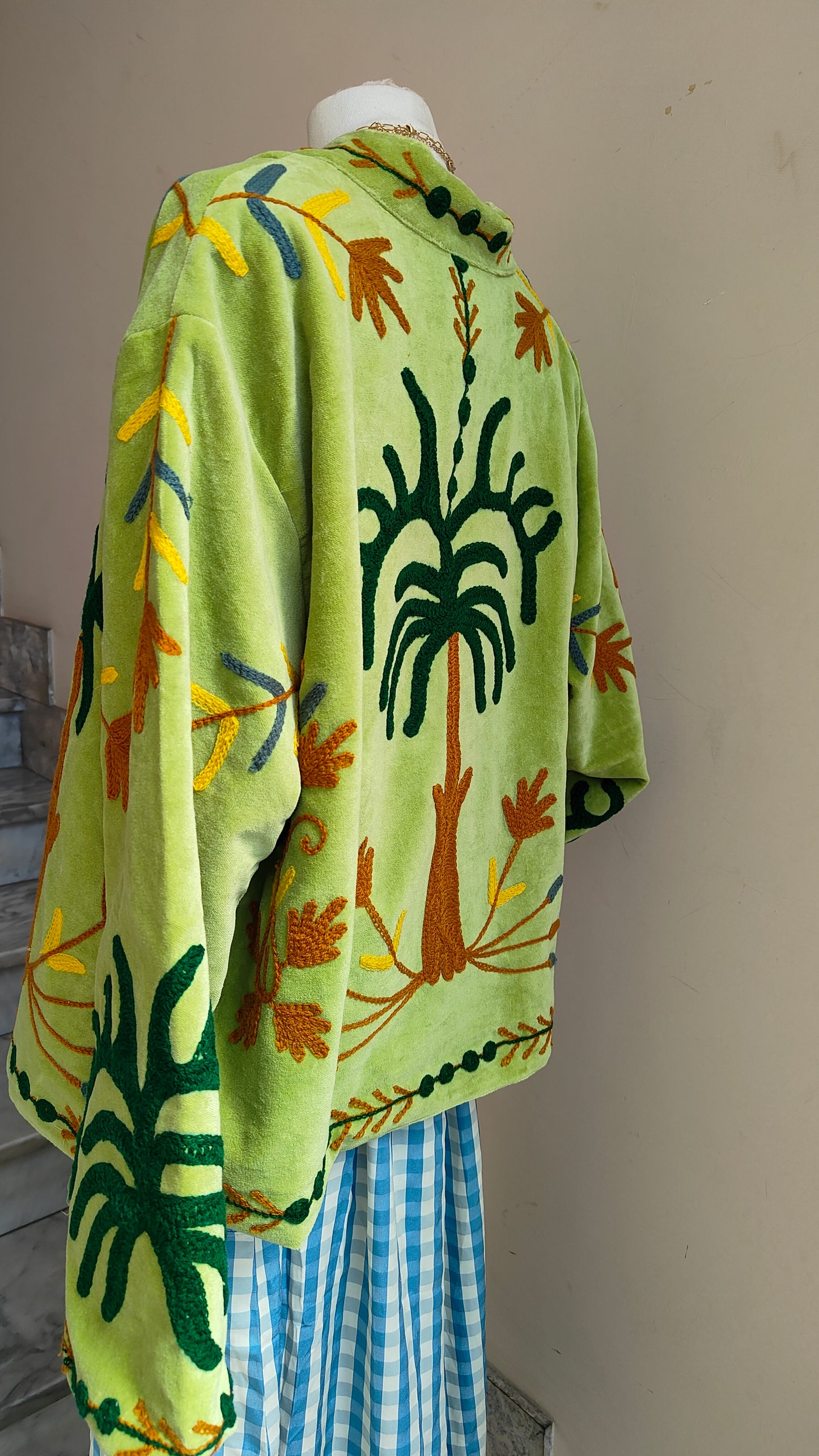 Giacca Boho con Tasche Laterali