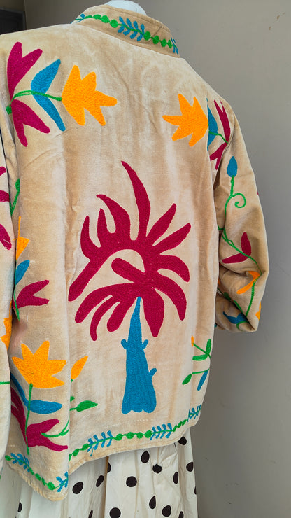 Giacca Boho con Tasche Laterali