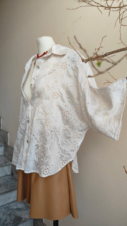 Camicia Ricamo Flora