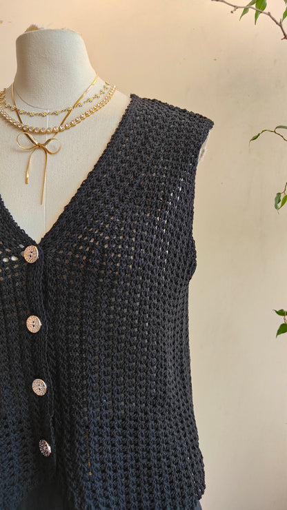 Gilet maglia grosso