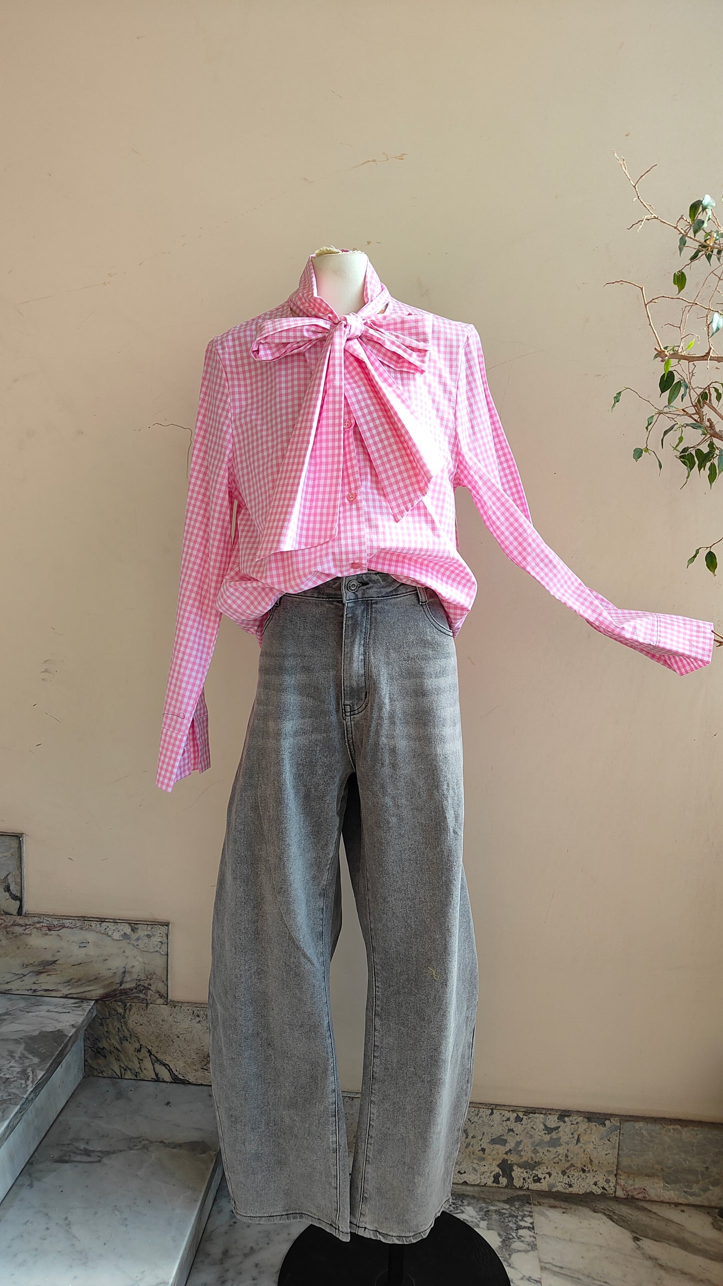 Camicia Fiocco Vichy