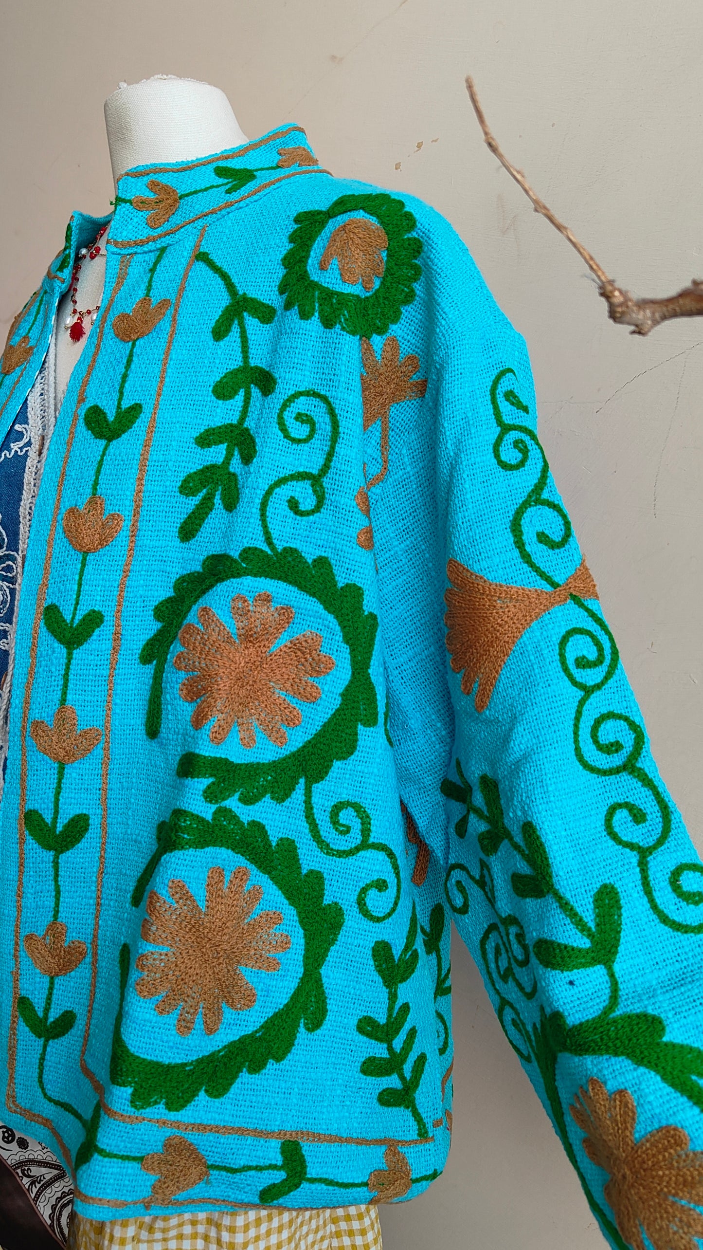 Giacca Boho tasche Canapa