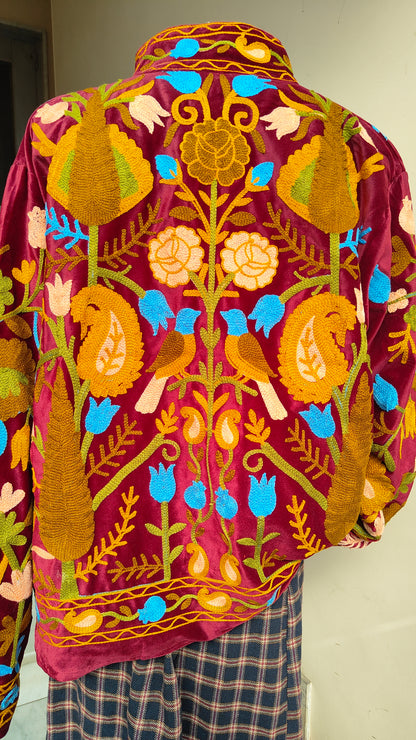 Giacca Boho con Tasche Laterali
