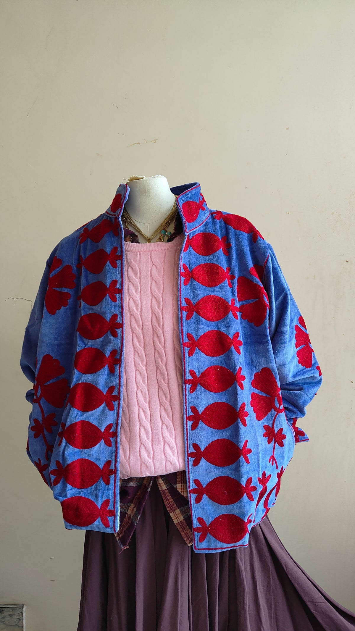 Giacca Boho con Tasche Laterali
