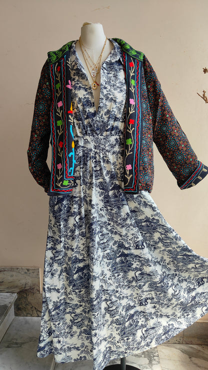 Giacca Boho tasche Canapa