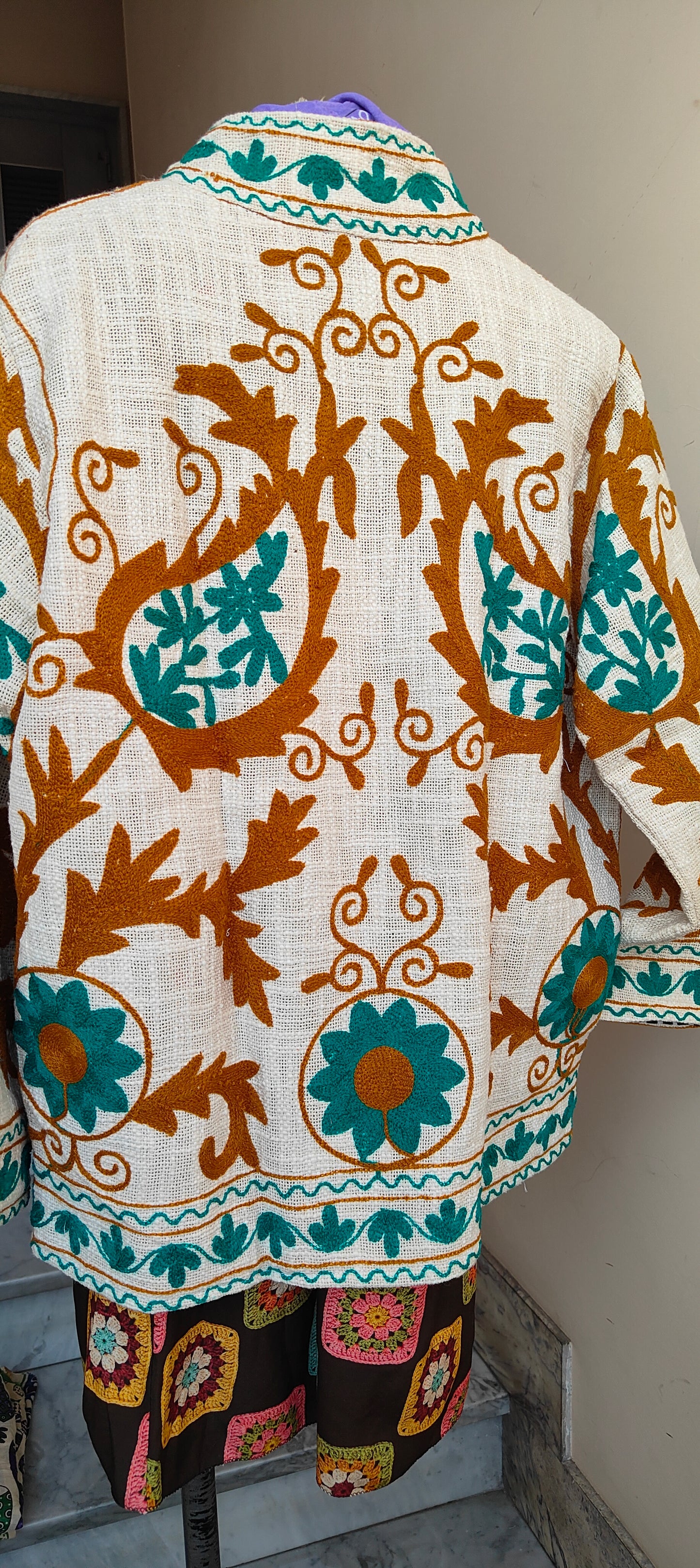 Giacca Boho tasche Canapa