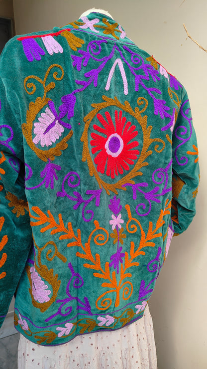Giacca Boho con Tasche Laterali
