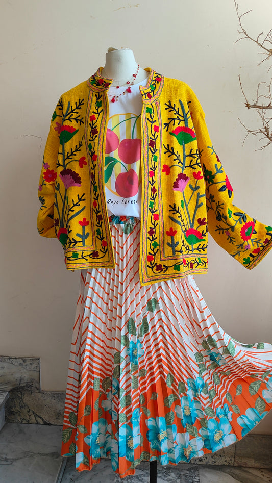 Giacca Boho tasche Canapa