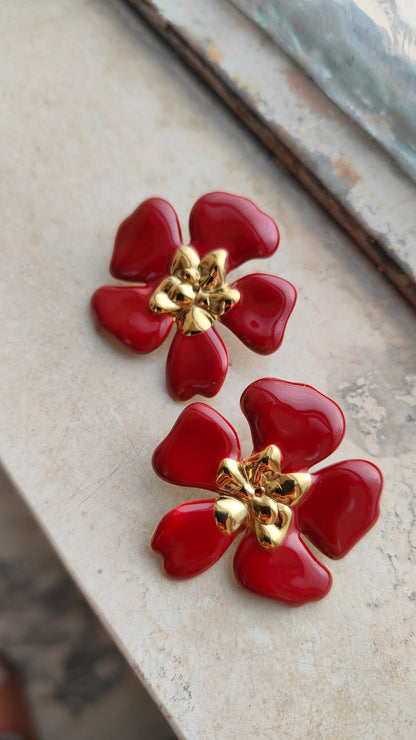 Orecchini Fleur Rouge