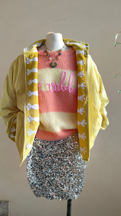 Giacca Boho con Tasche Laterali