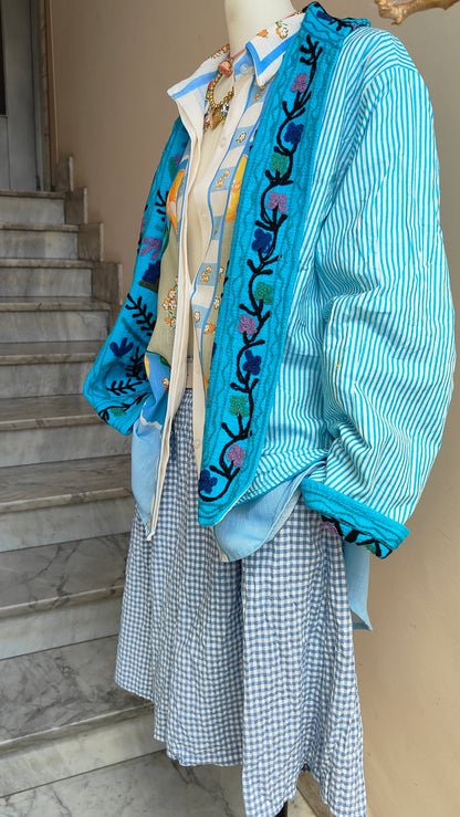 Giacca Boho tasche Canapa