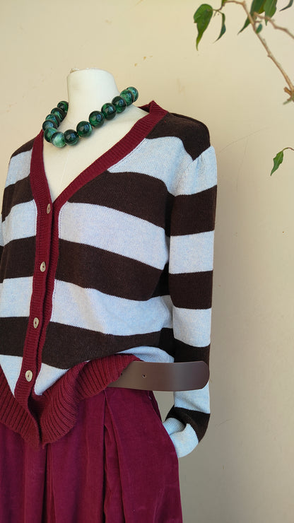 Cardigan Riviera a righe