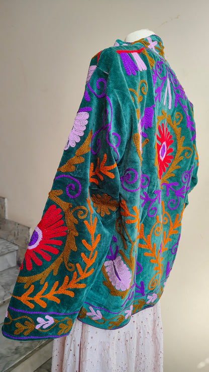 Giacca Boho con Tasche Laterali