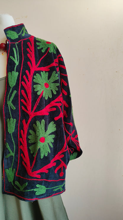 Giacca Boho con Tasche Laterali