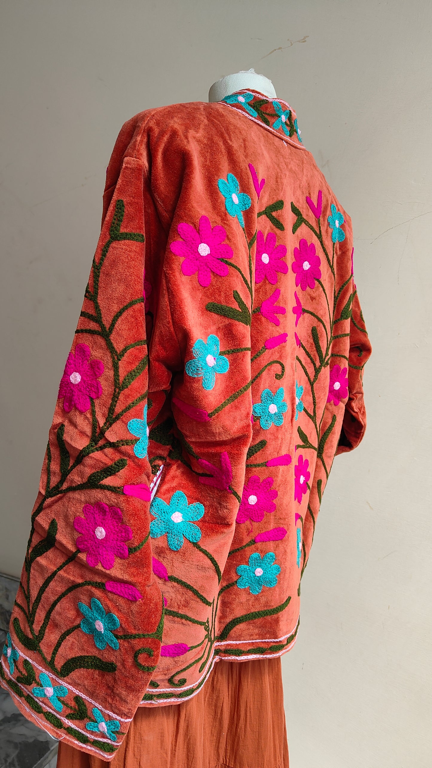 Giacca Boho con Tasche Laterali