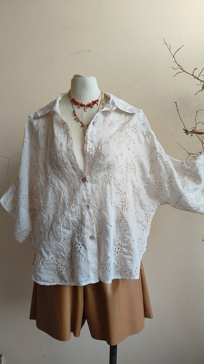 Camicia Ricamo Flora