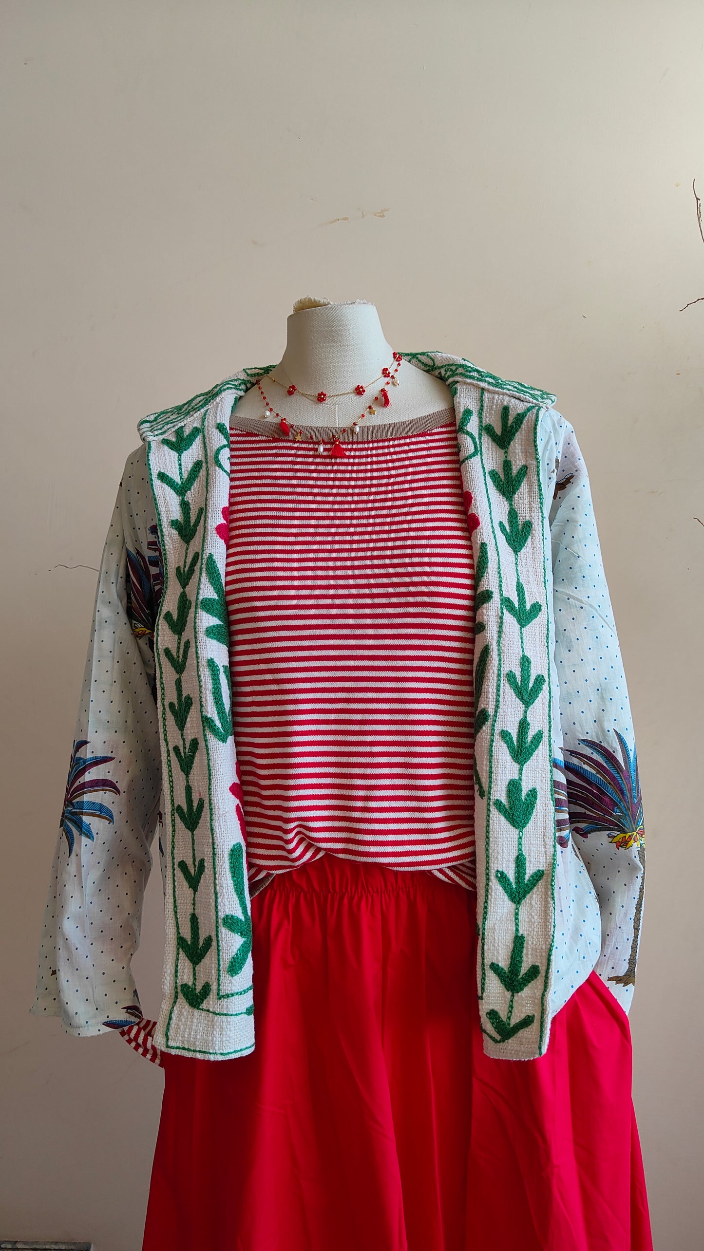 Giacca Boho tasche Canapa