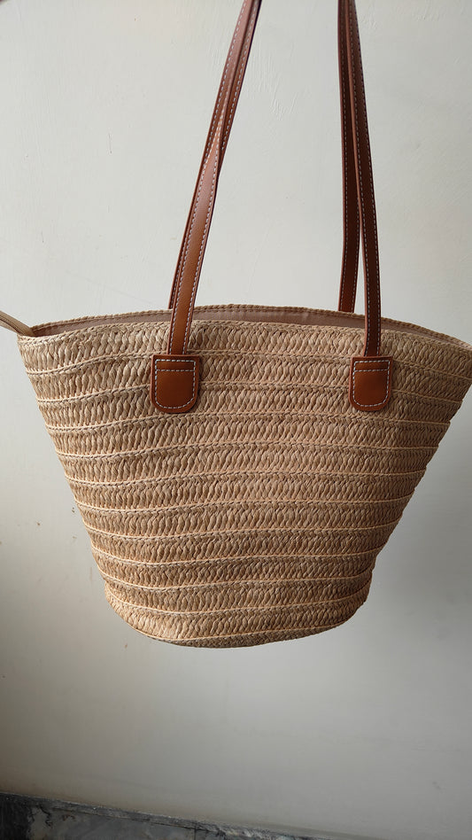 Borsa Ischia in paglia intrecciata