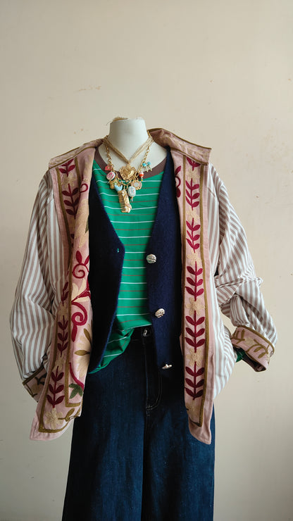 Giacca Boho con Tasche Laterali