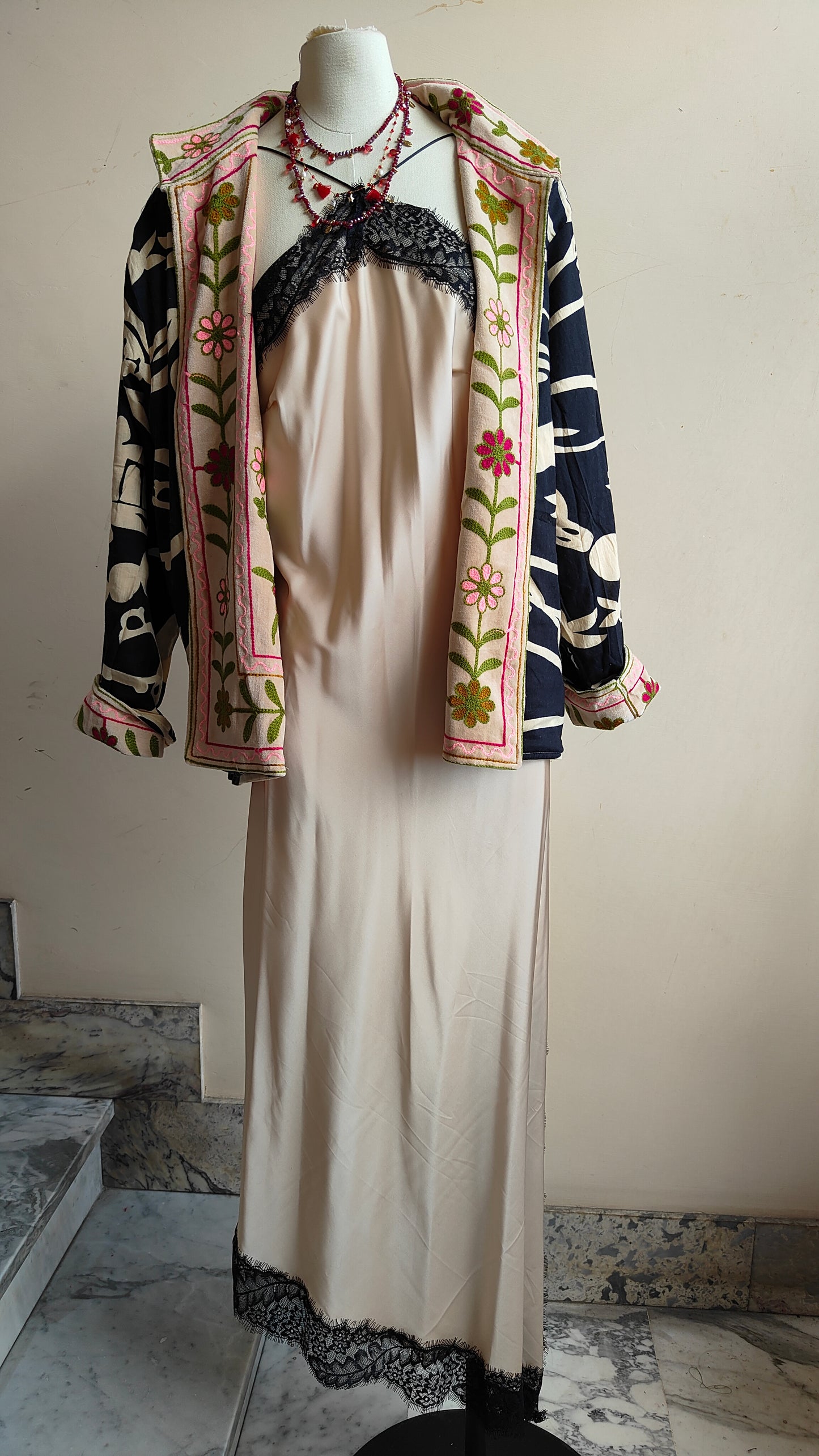 Giacca Boho con Tasche Laterali