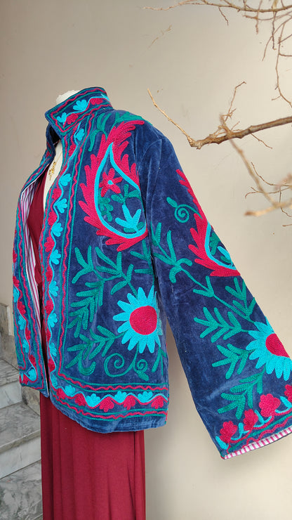 Giacca Boho con Tasche Laterali
