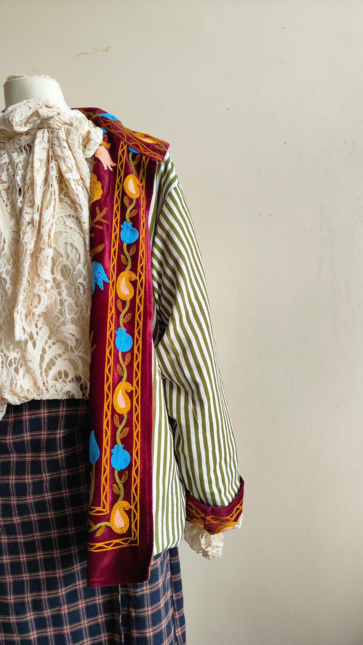 Giacca Boho con Tasche Laterali