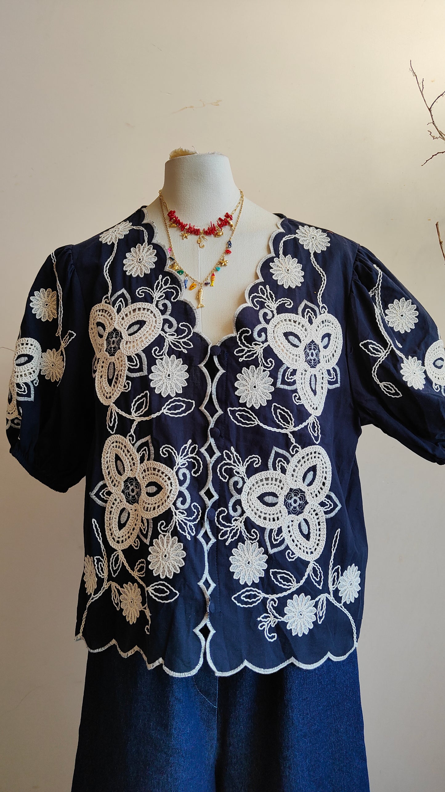 Blusa Ricamo Fleur