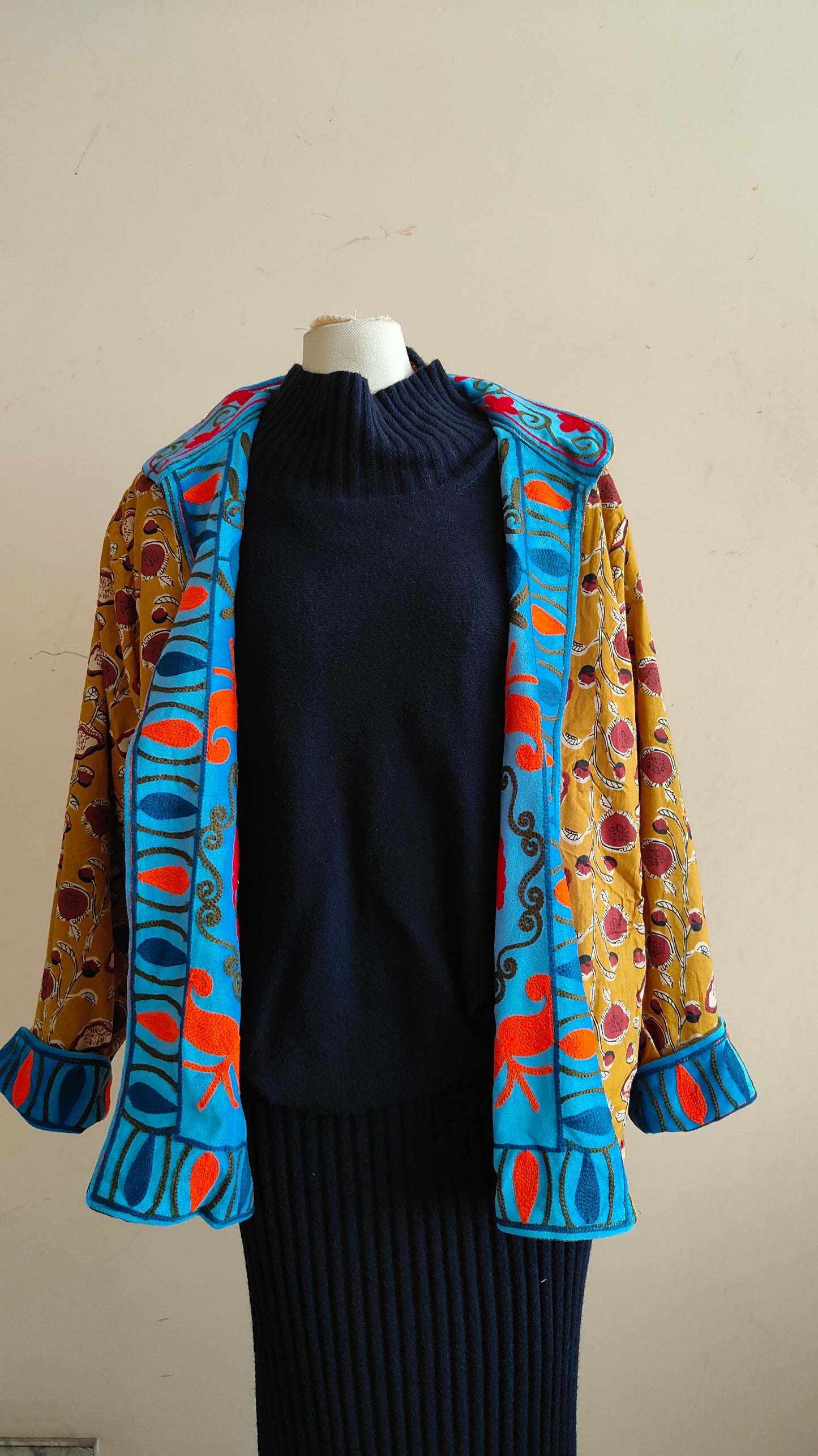Giacca Boho con Tasche Laterali