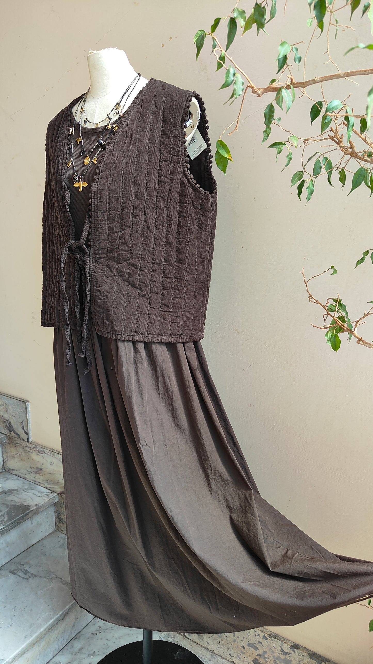 Gilet Trapuntato in Cotone
