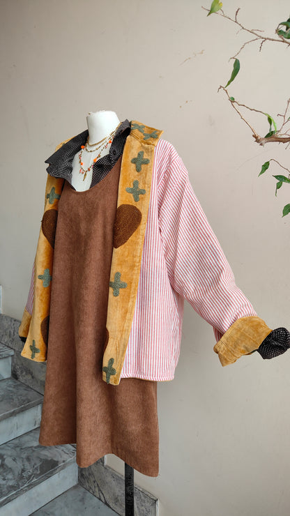 Giacca Boho con Tasche Laterali